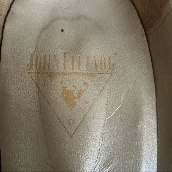 John Fluevog Sumatra Coffee Burgundy and Cream Heels Size 8 - Picture 7 of 8